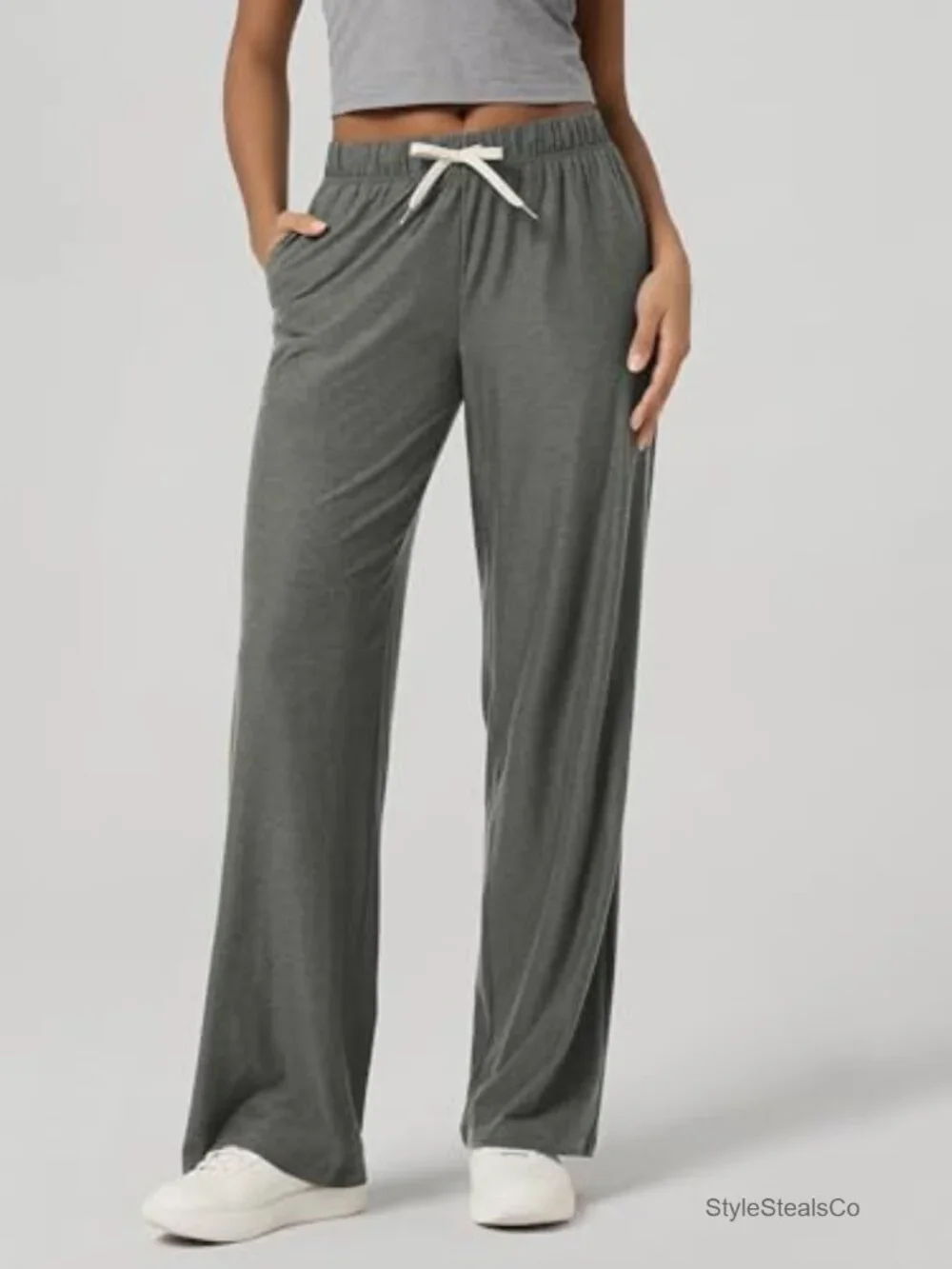 Pajama Lounge Pants with Pockets, Ultra-Soft Straight Leg, Relaxed Fit with